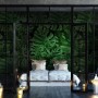 Green Tropical Leaves Wallpaper Mural