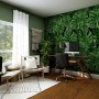 Green Tropical Leaves Wallpaper Mural