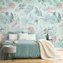 Drawing Leaves Wallpaper Mural