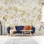 Damask Pattern Floral Art Wallpaper Mural