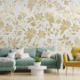 Damask Pattern Floral Art Wallpaper Mural