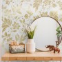 Damask Pattern Floral Art Wallpaper Mural