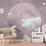 Cartoon Planets and Starry Space Wallpaper Mural