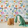 Colorful Leaf Pattern Wallpaper Mural