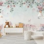 Deer in the Floral Garden Wallpaper Mural