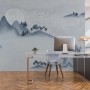 Watercolor Mountain Landscape Wallpaper Mural