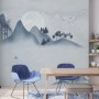 Watercolor Mountain Landscape Wallpaper Mural