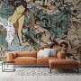 Retro Japanese Artistic Girl Wallpaper Mural