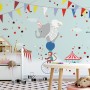 Colorful Circus with Animals Wallpaper Mural