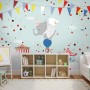 Colorful Circus with Animals Wallpaper Mural