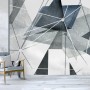 Modern Geometric Triangle Art Wallpaper Mural