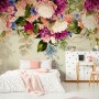 Classical Colorful Vine Flowers Wallpaper Mural