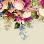 Classical Colorful Vine Flowers Wallpaper Mural