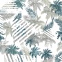 Vintage Tropical Leaf Pattern Wallpaper Mural
