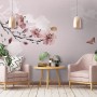 Cherry Blossom and Butterflies Wallpaper Mural