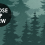 Misty Forest Landscape and Horned Deer Wallpaper Mural