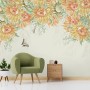 Drawing Art Sunflowers Wallpaper Mural