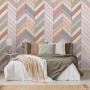 Vintage Chevron Pattern Wallpaper Mural