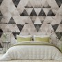 Geometric Dark Trigon Pattern Wallpaper Mural