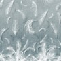 Vintage White Feather Pattern Wallpaper Mural