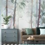Watercolor Trees Wallpaper Mural