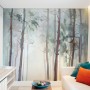 Watercolor Trees Wallpaper Mural