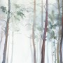 Watercolor Trees Wallpaper Mural