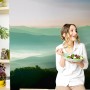 Misty Mountain Green Forest Scenic Wallpaper Mural