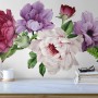Peony Floral Colorful Bouquet Wall Decal Sticker