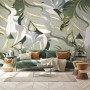 Tropical Fresh Leaf Wallpaper Mural