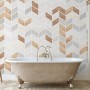 Polygonal Square Geometric Pattern Wallpaper Mural