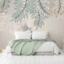 Hanging Soft Leaves Art Wallpaper Mural