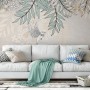 Hanging Soft Leaves Art Wallpaper Mural