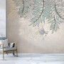 Hanging Soft Leaves Art Wallpaper Mural