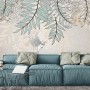 Hanging Soft Leaves Art Wallpaper Mural