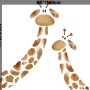 Cute Giraffe Wall Decal Sticker