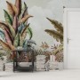 Vintage Tropical Leaf Wallpaper Mural