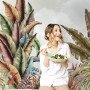 Vintage Tropical Leaf Wallpaper Mural