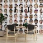 Men Face Pop Art Wallpaper Mural