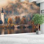 Sunset in Mountain Forest Nature Wallpaper Mural