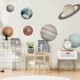 Solar System Sun and Planets Wall Decal Sticker