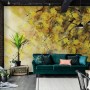Watercolor Yellow Tree Landscape Wallpaper Mural
