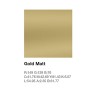 Matte Metallic Gold Strip Wall Decal 