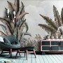 Vintage Tropical Leaf Wallpaper Mural