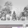 Black and White Forest Wallpaper Mural
