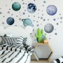 Watercolor Planets and Stars Wall Decal Sticker