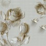 3D Embossed Look Rose Sculpture Wallpaper Mural