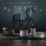 3D Embossed Look Dark Horse Wallpaper Mural