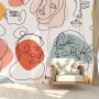 Colorful Abstract Faces Wallpaper Mural
