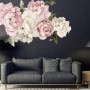Nursery Pink White Peony Floral Bouquets Wall Decal Sticker